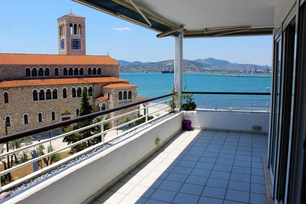 Luxury Sea View Apartment Волос Екстериор снимка
